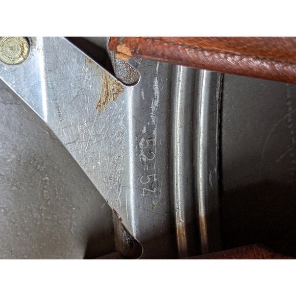 AS-IS M71 Swiss Paratrooper Army helmet complete with leather liner 52-54, Cold - Picture 10 of 10